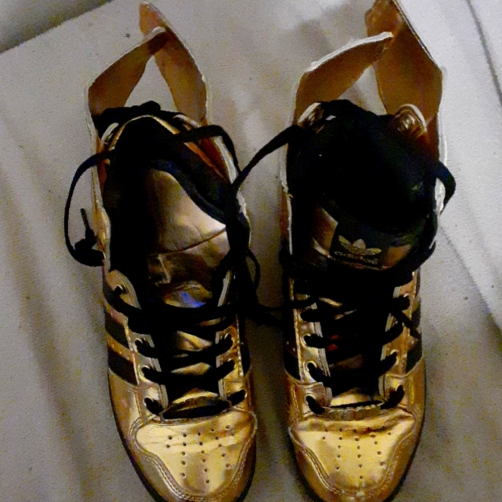 Jeremy Scott gold Adidas